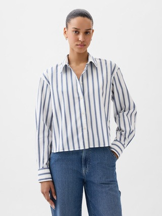 Organic Cotton Cropped Shirt | Gap (CA)
