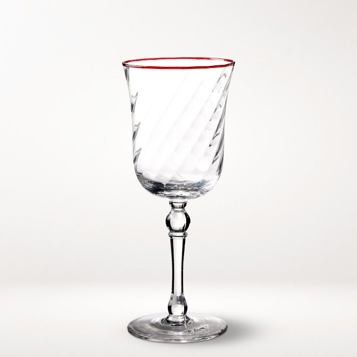 AERIN Swirl Wine Glasses, Set of 4 | Williams-Sonoma