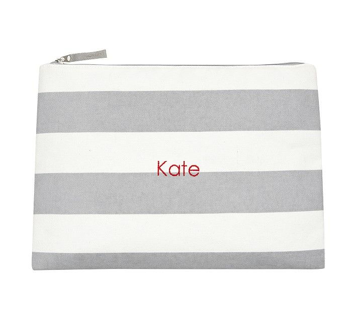 Mark & Graham x pbk Wet/Dry Bags, Grey Rugby Stripe | Pottery Barn Kids