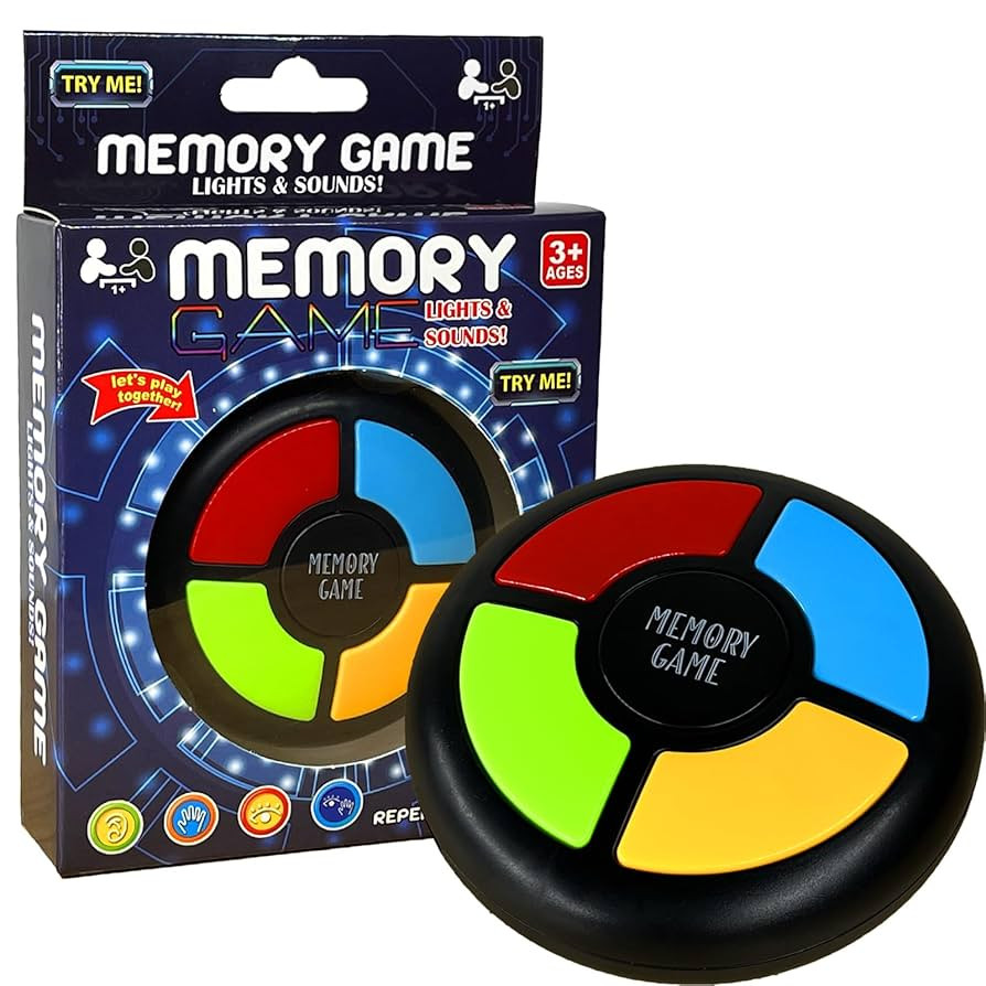 Light Up Memory Game Handheld Electronic Toys Color Memorizing Classic Board Games Quiz Game with... | Amazon (US)