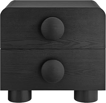 Modway Sonnet 2-Drawer Nightstand in Black | Amazon (US)