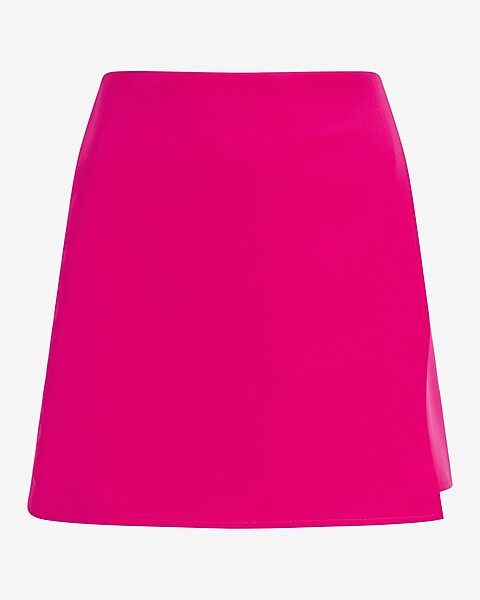 Super High Waisted Wrap Front Skort | Express