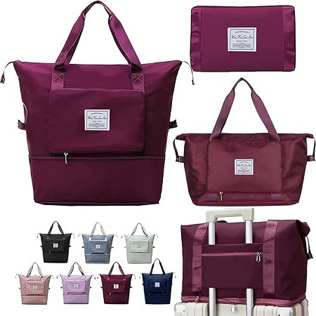 King Large Capacity Foldable Travel Bag,7 Compartment,Gift,Dry and Wet Separation Multifunctional... | Amazon (US)