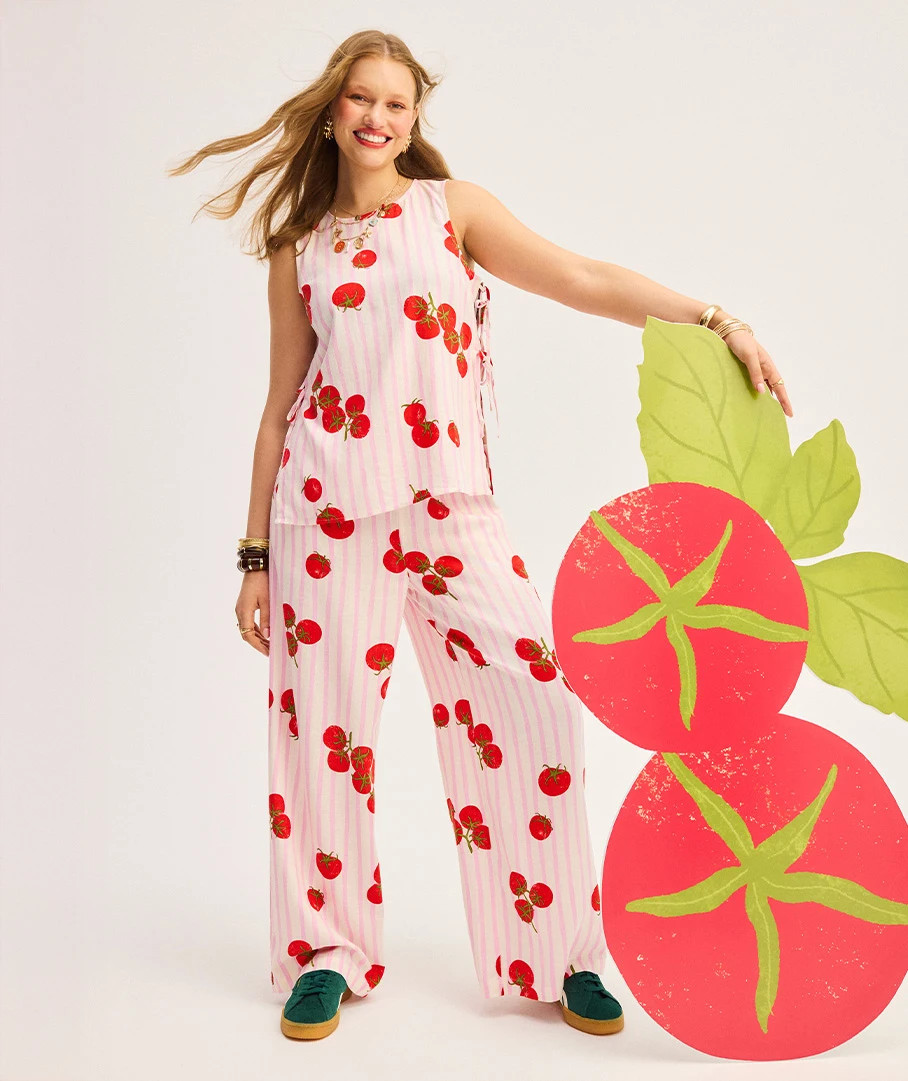 SOPHIA LINEN BLEND PRINTED PANT | Sportsgirl