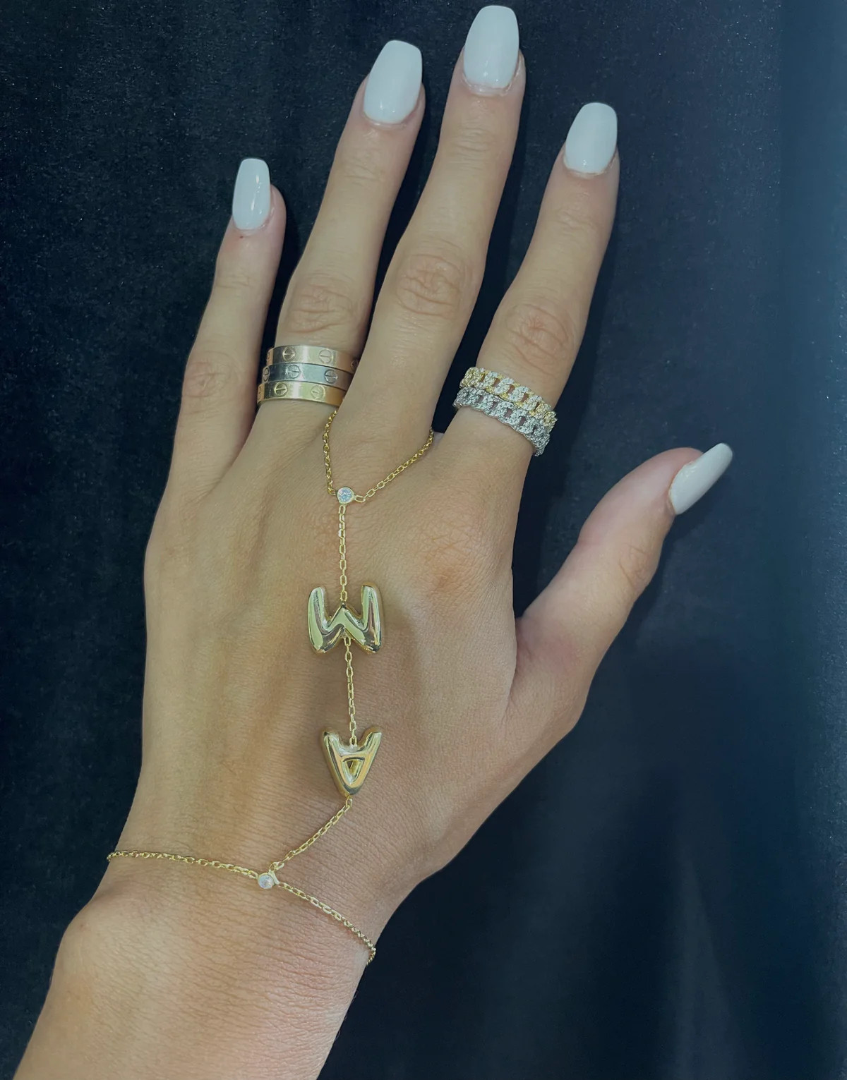 Initials Hand Chain | Shop Alexandra Madison
