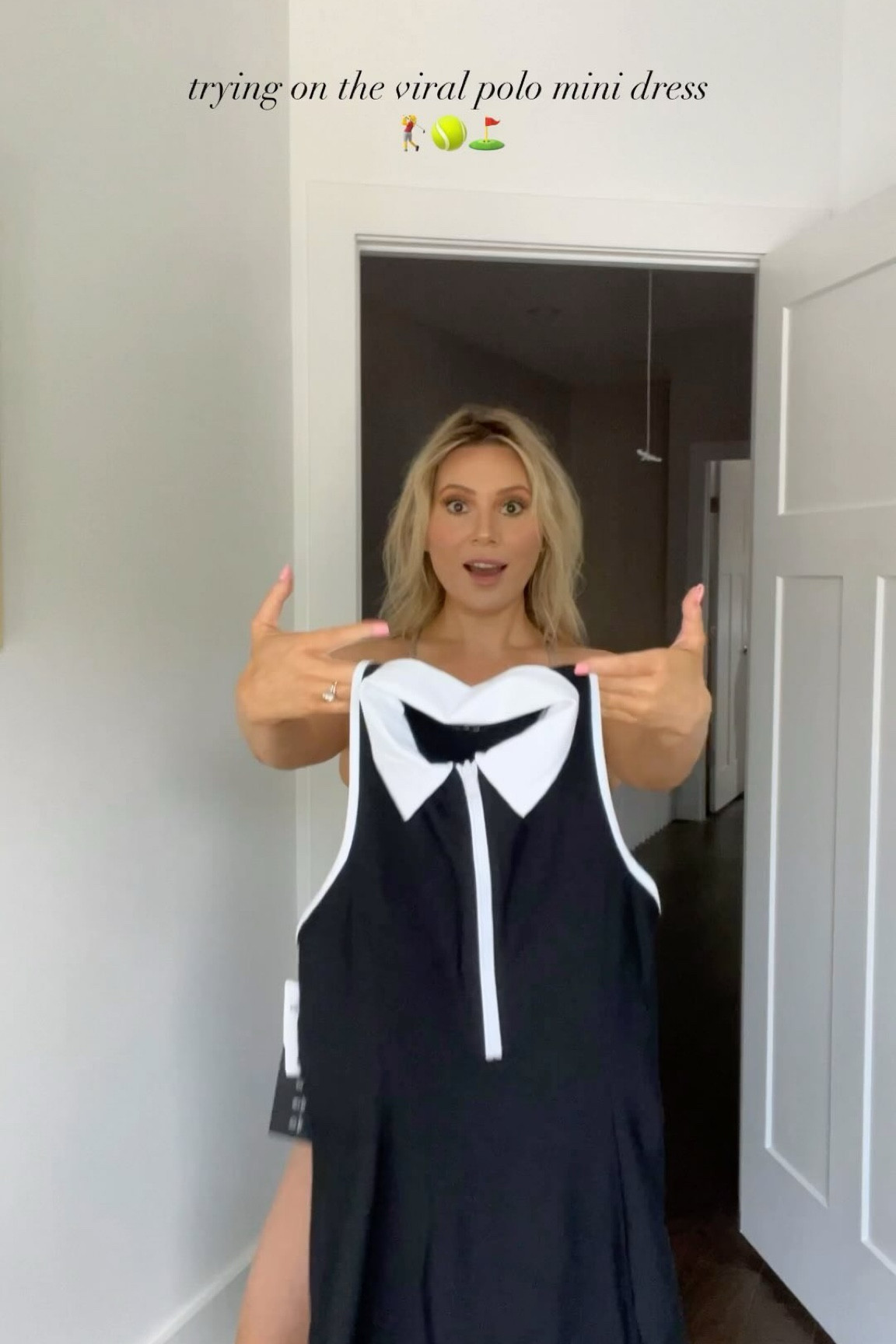 Cute dresses 🤝 sports 🎾🏌️‍♀️Today, I’m trying on the viral polo mini dress 😍 I’m wearing size medium! Features a built in bra and shorts!! Linked in my LTK in bio 🥰

#size8 #midsizestyle #midsizefashion #midsize #golfdress #activewear #whattoweartoday #whattowear #summeroutfit #summeroutfits #polodress #abercrombie 

Size 8, midsize, active dresses, Abercrombie, what to wear, summer outfit, golf outfits, athleisure, what to wear today, size 8 fashion, midsize outfits