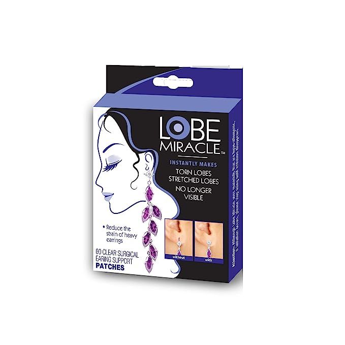 Lobe Miracle Ear Lobe Support Patches, 60 Count | Amazon (US)