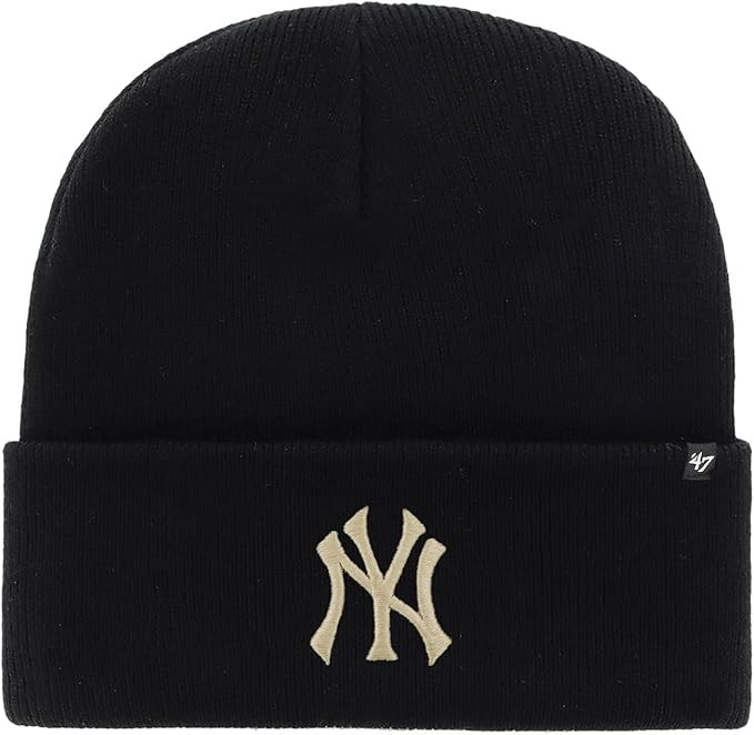 '47 Brand Knit Beanie - HAYMAKER New York Yankees black | Amazon (US)