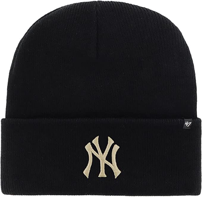 '47 Brand Knit Beanie - HAYMAKER New York Yankees black | Amazon (US)