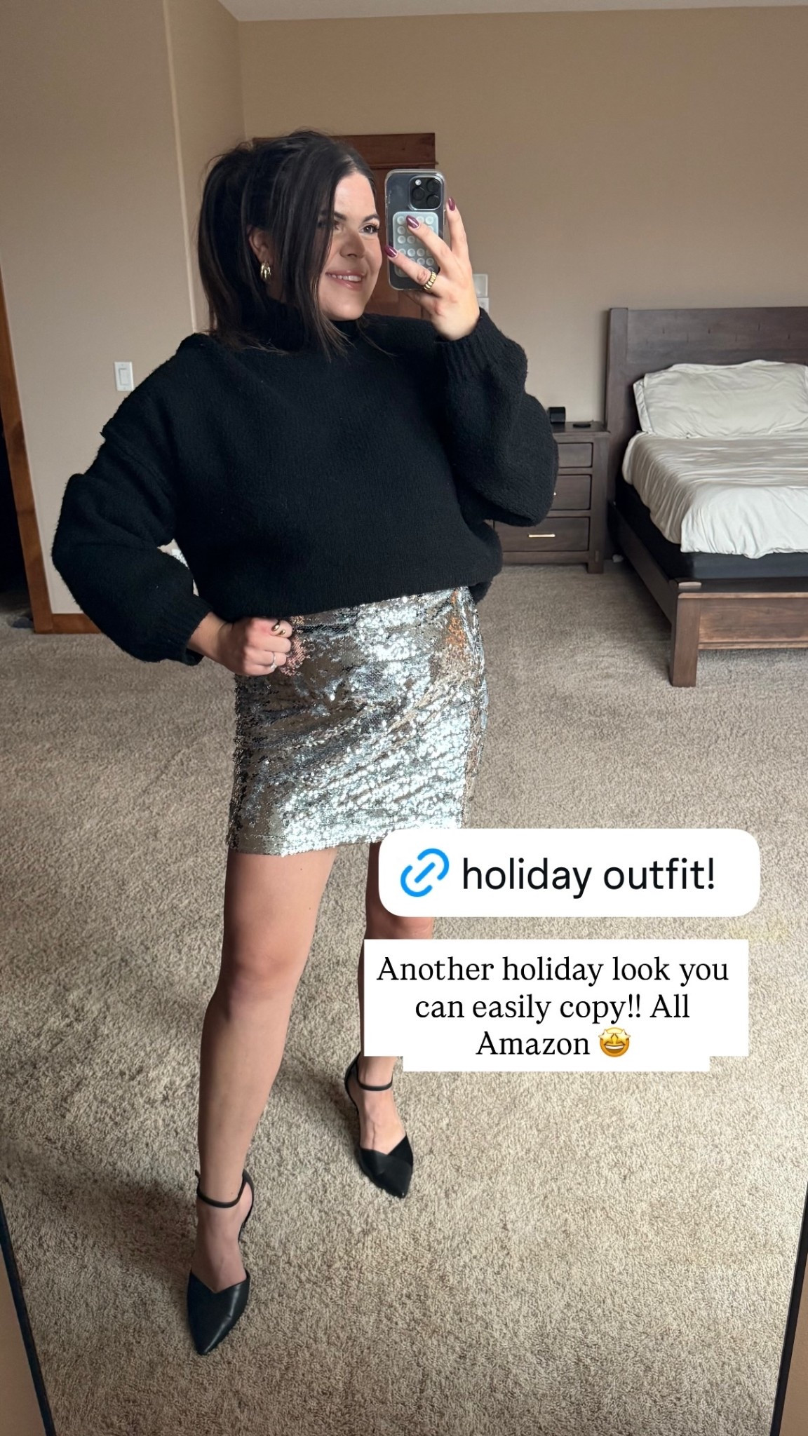 Another holiday look you can easily copy!! All Amazon 🤩