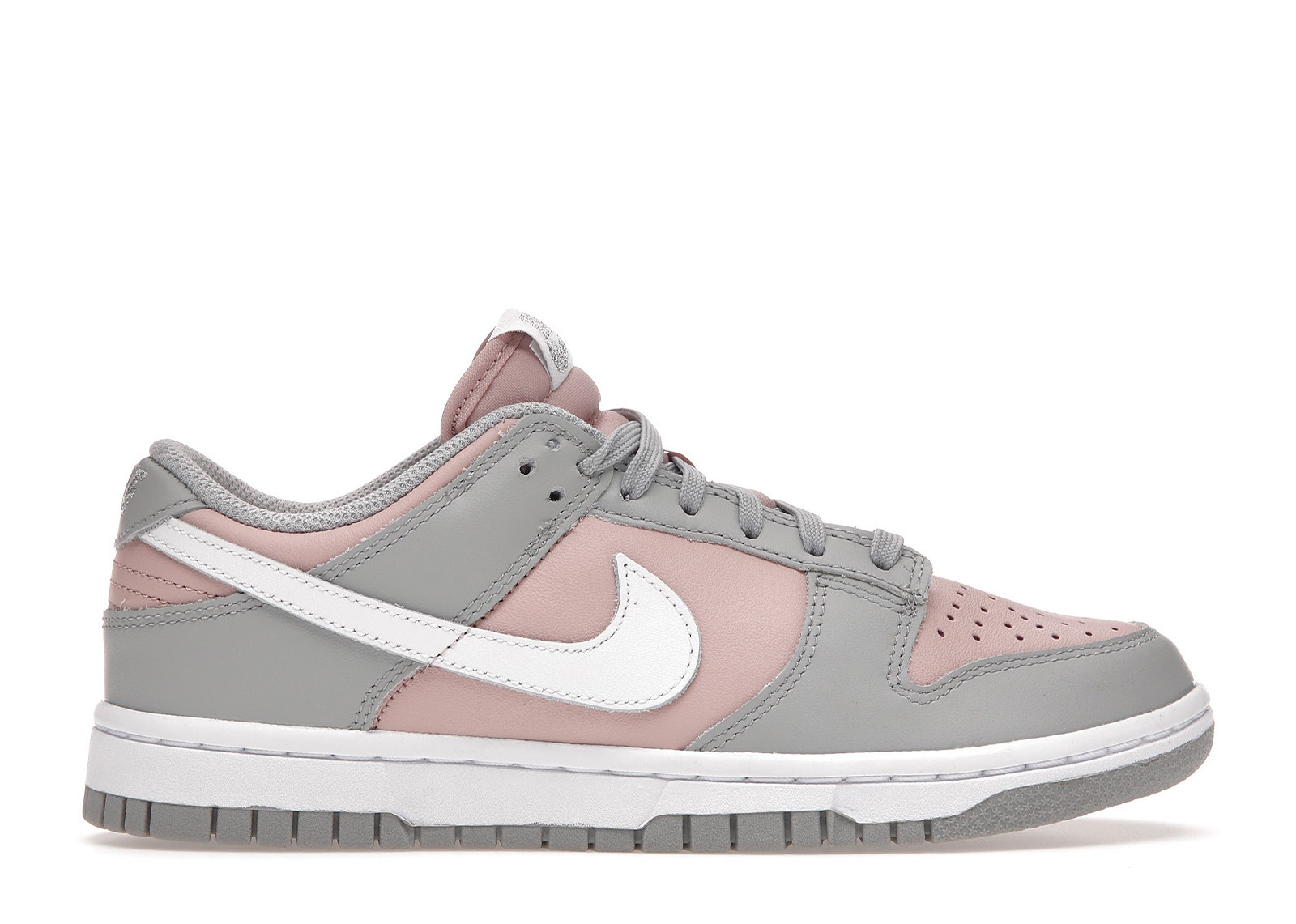 Nike Dunk Low (Women's) Sneakers in Pink Oxford/Metallic Silver/White | StockX