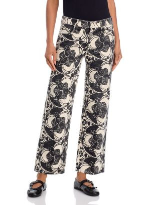 MOTHER The Mid Rise Rambler Zip Ankle Jeans in Curlycue Black And Cream | Bloomingdale's Women | Bloomingdale's (US)