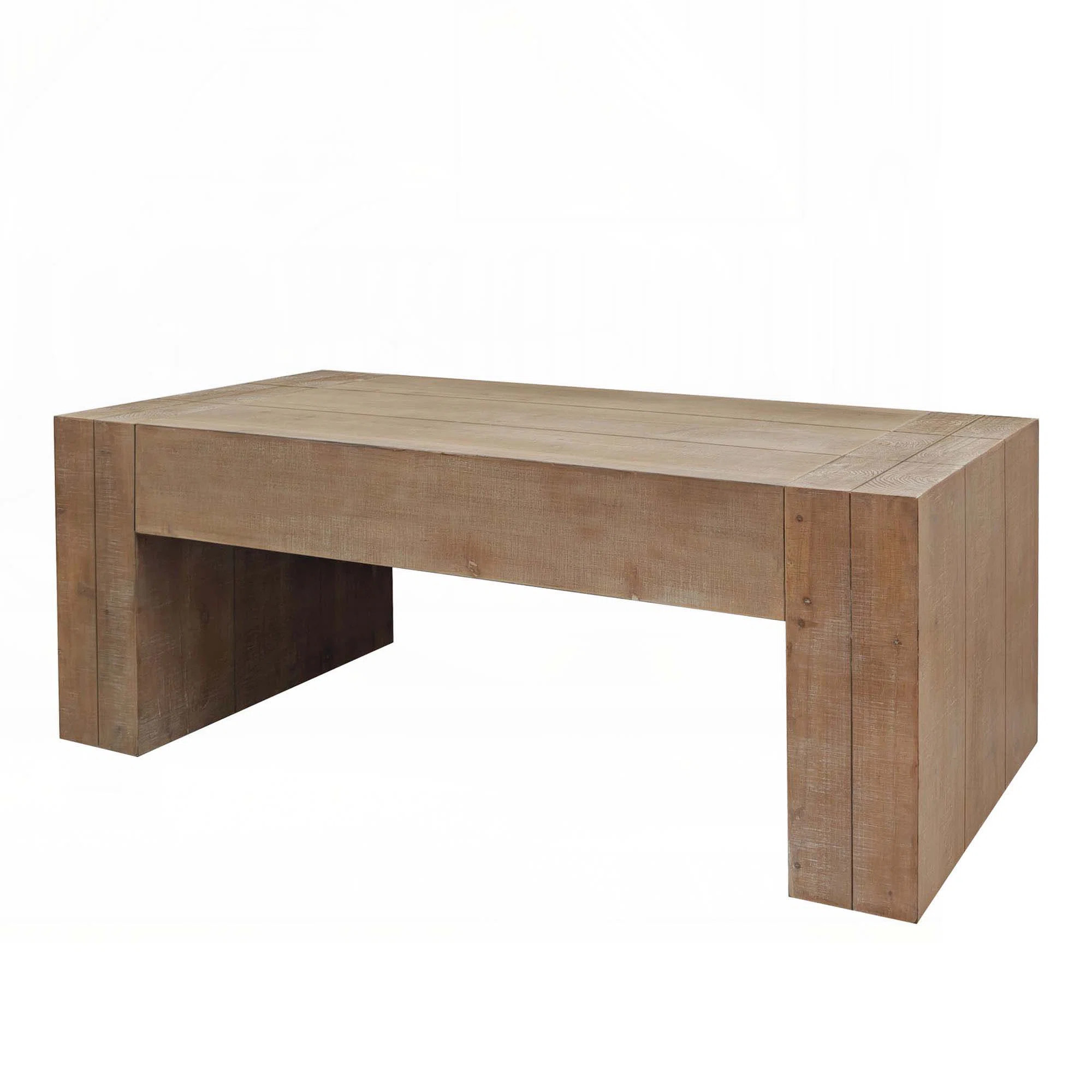 Wood Top Coffee Table  With Sled | Wayfair North America