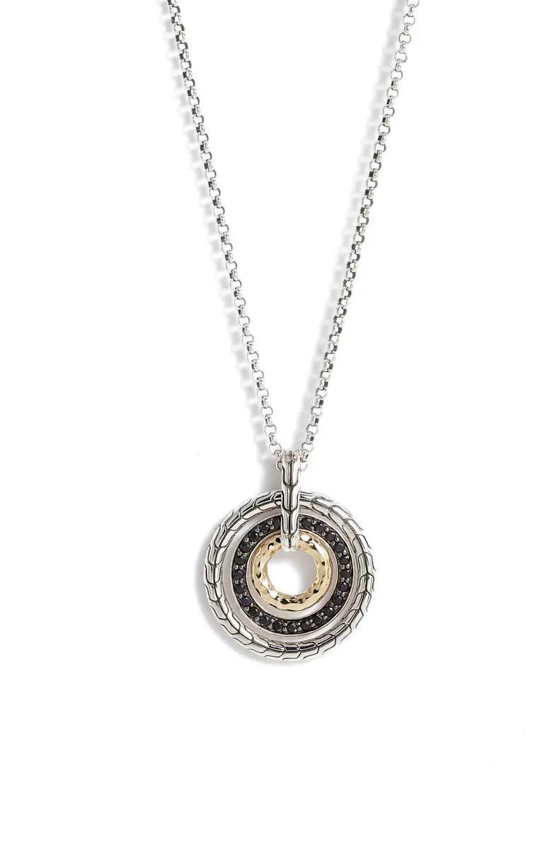 Classic Chain Hammmered Pendant | Nordstrom