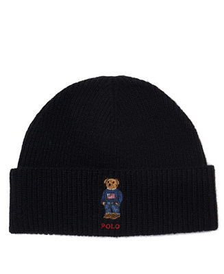 Men's Solid Flag Bear Beanie | Macy's
