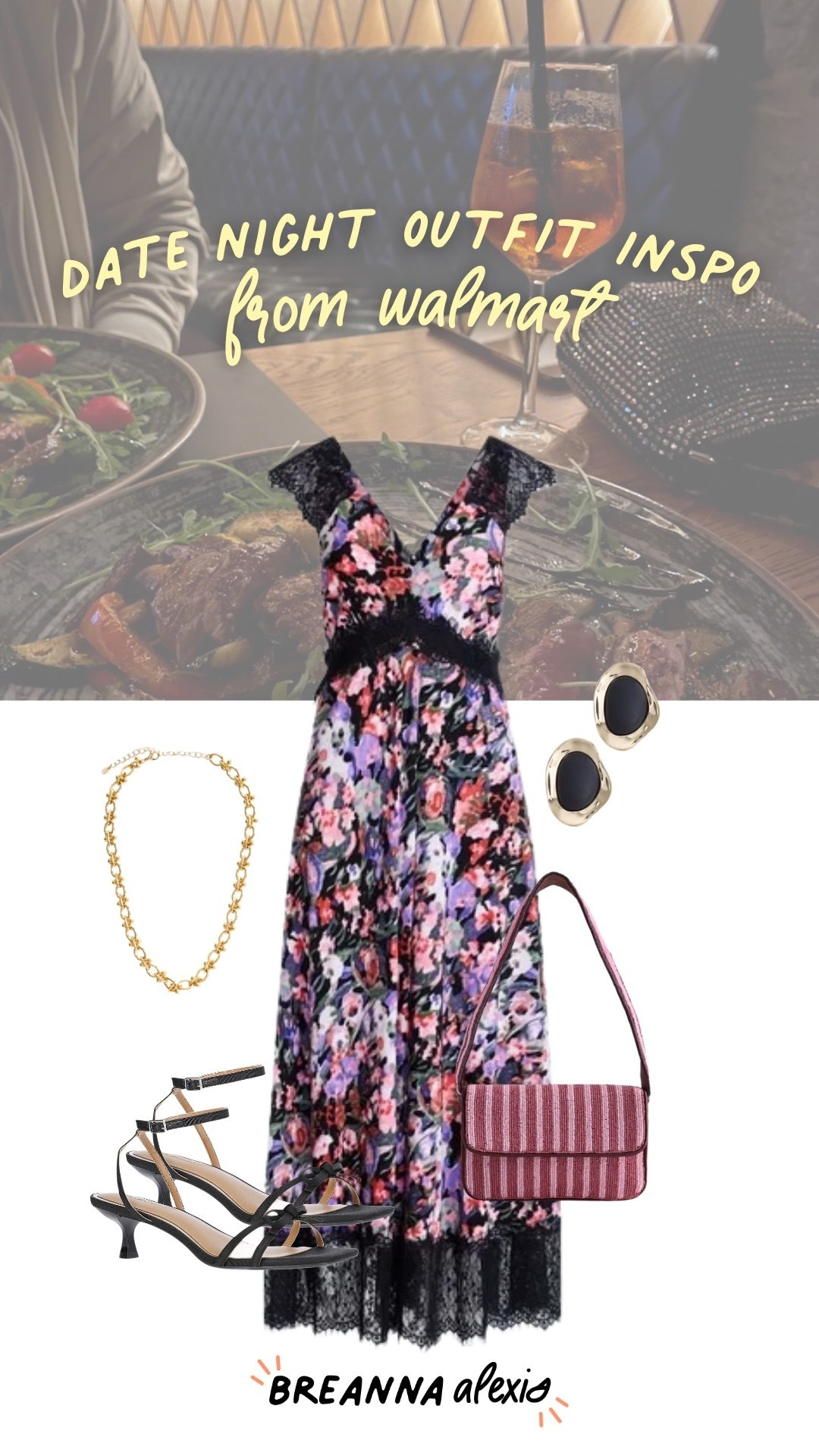 Date night outfit inspo from Walmart. This floral dress with the strappy heels and pink bag is such a pretty combination for a night out.

#LTKootd #LTKNYFW #LTKdayinmylife