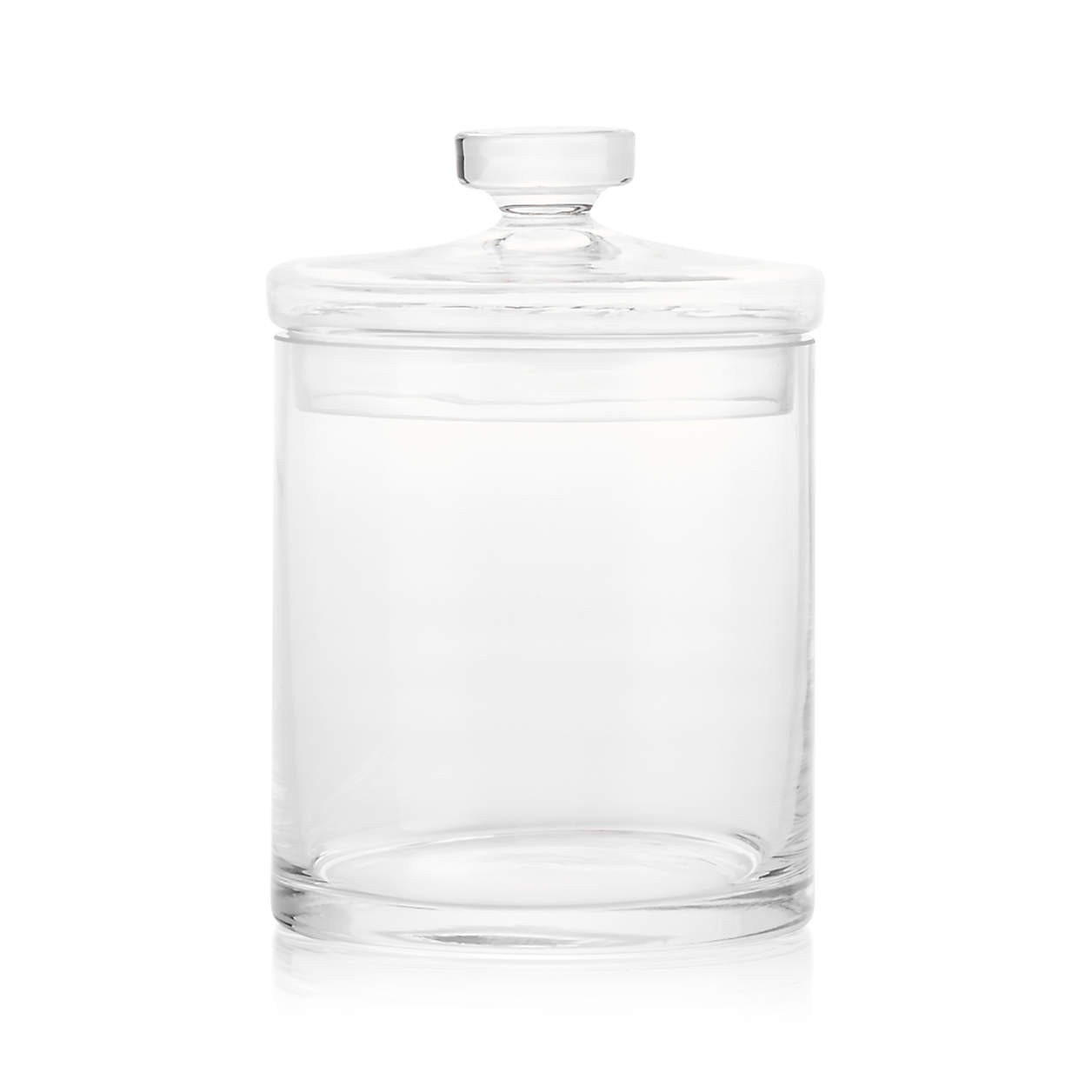 Large Glass Canister + Reviews | Crate and Barrel | Crate & Barrel