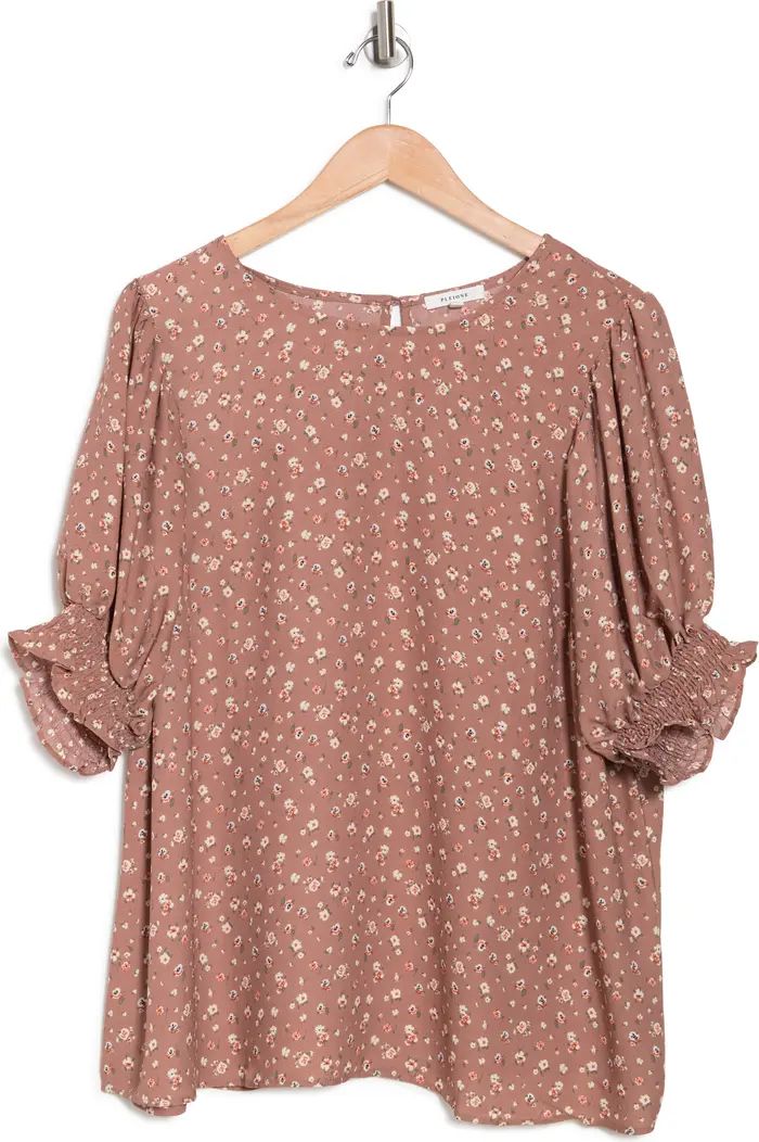 Floral Puff Sleeve Blouse | Nordstrom Rack