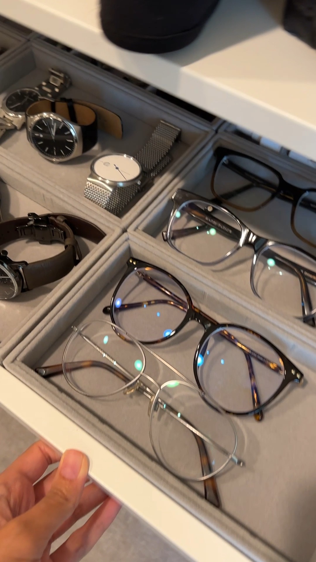 Closet organization, jewelry organizer, accessories organizer, velvet inserts, custom closet, master closet, home tips, watch organizer, glasses organizer, Amazon organization, Amazon finds, drawer inserts, necklace organizer, ring organizer

#LTKhome #LTKunder50 #LTKstyletip