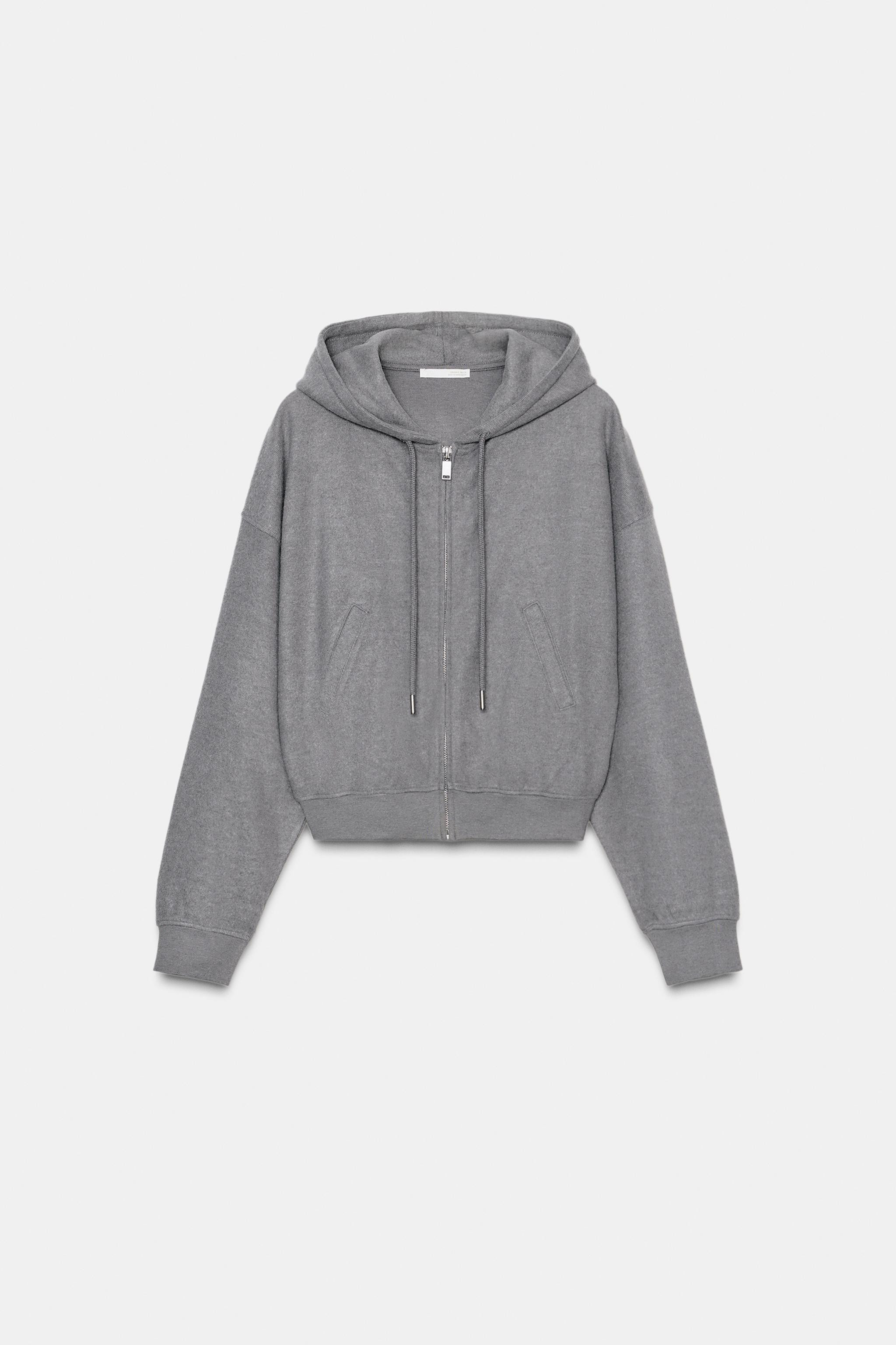 SOFT RIB HOODIE SWEATSHIRT | Zara US