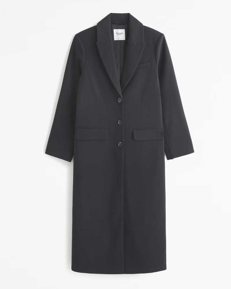 Abercrombie & Fitch Women's Suiting Topcoat in Black - Size M | Abercrombie & Fitch (US)