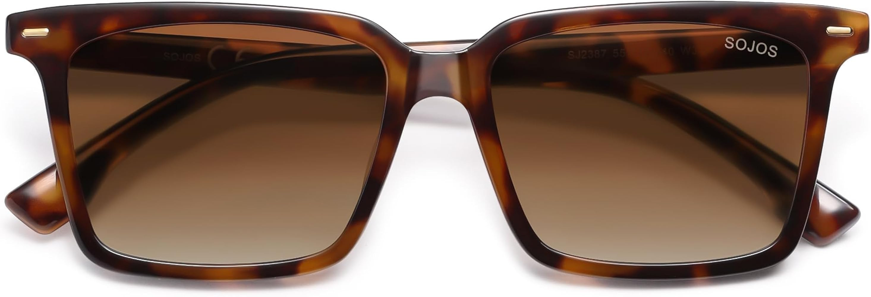 SOJOS Trendy Polarized Square Sunglasses Womens Men Retro Vintage 90s Sun Glasses SJ2387 | Amazon (US)