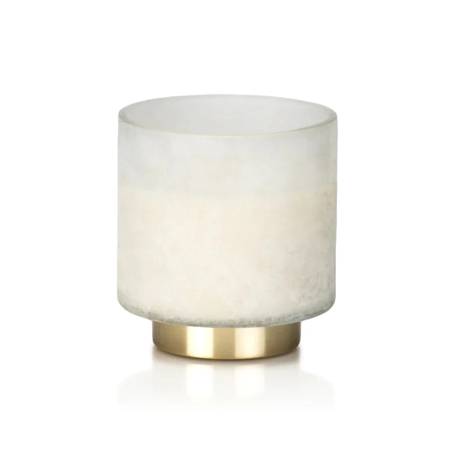 Matte White Tobacco Flower Candle (2 Sizes) | Linen & Flax Co