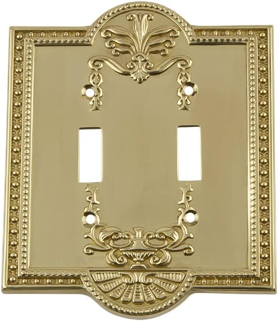 Nostalgic Warehouse Meadows Light Switch Cover Plate, Polished Brass | Amazon (US)