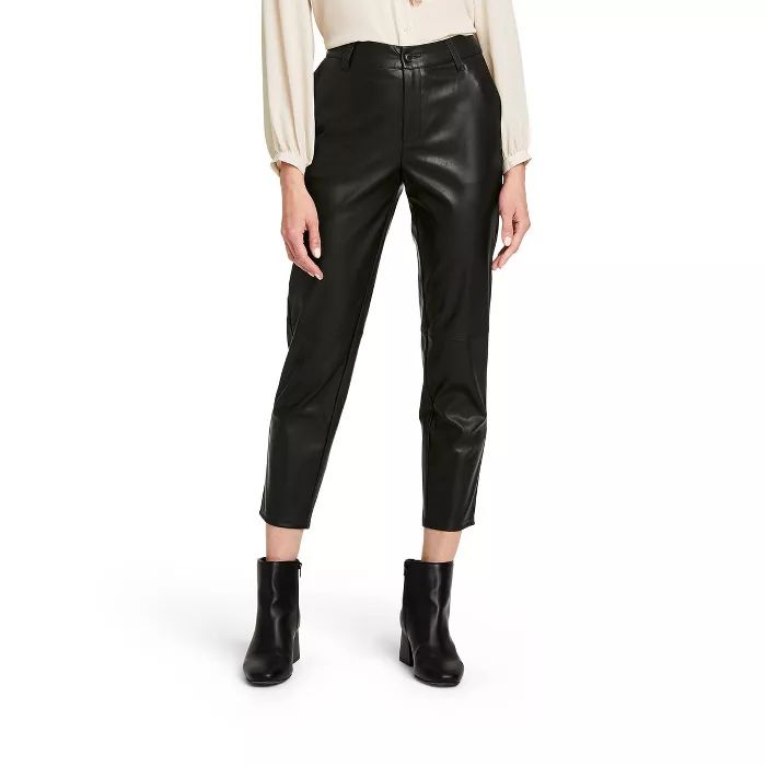 Women's High-Rise Skinny Ankle Faux Leather Pants - Nili Lotan x Target Black | Target