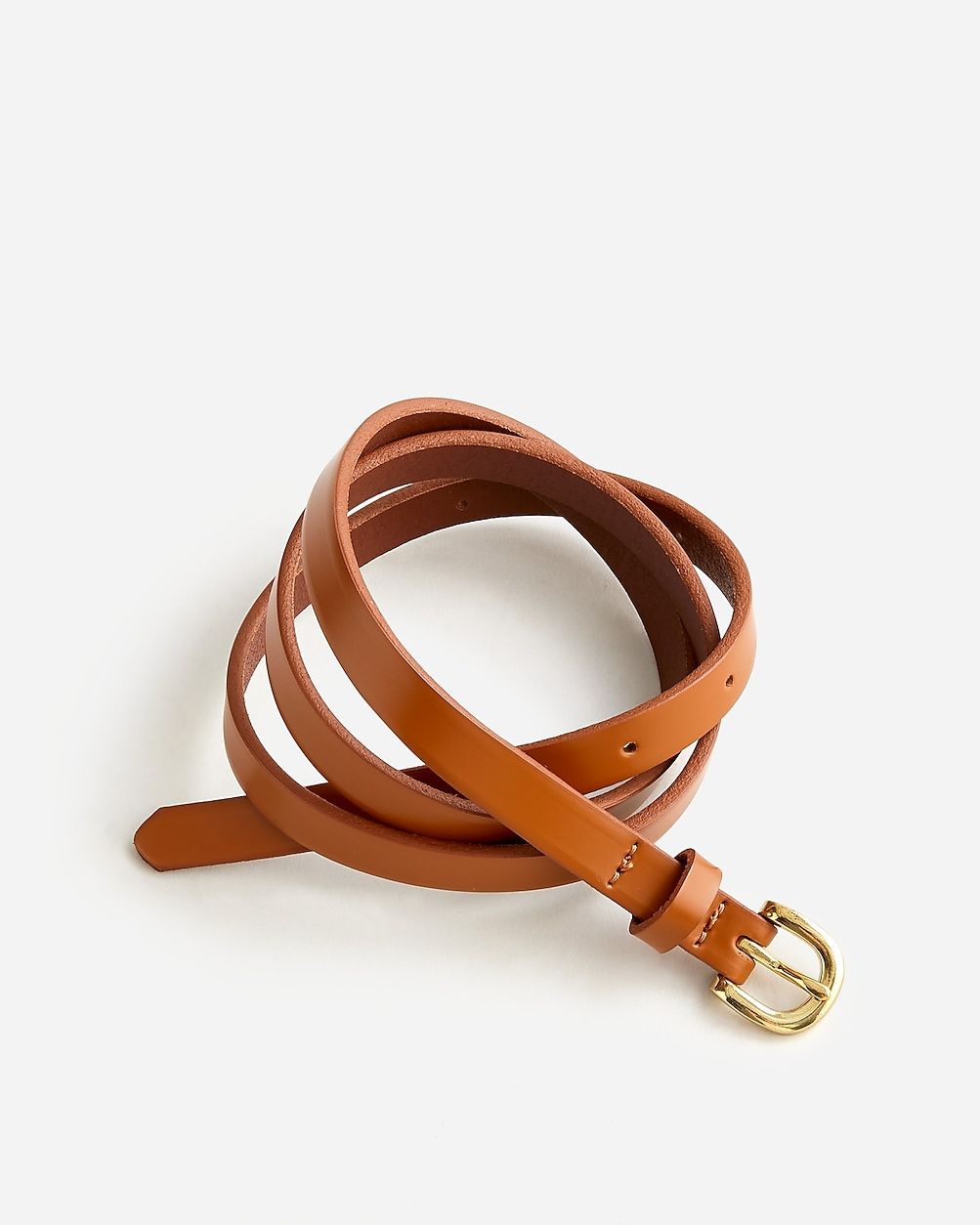 Skinny Italian leather belt | J.Crew US