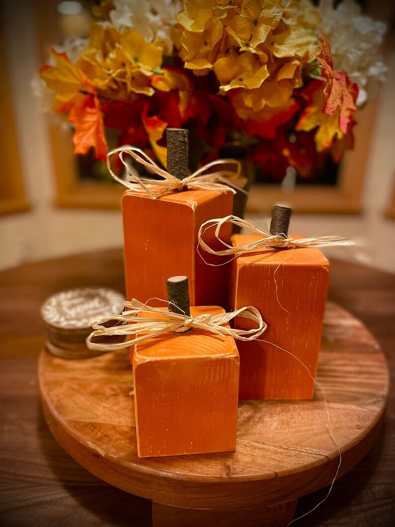 Rustic Wood Pumpkins - Etsy | Etsy (US)