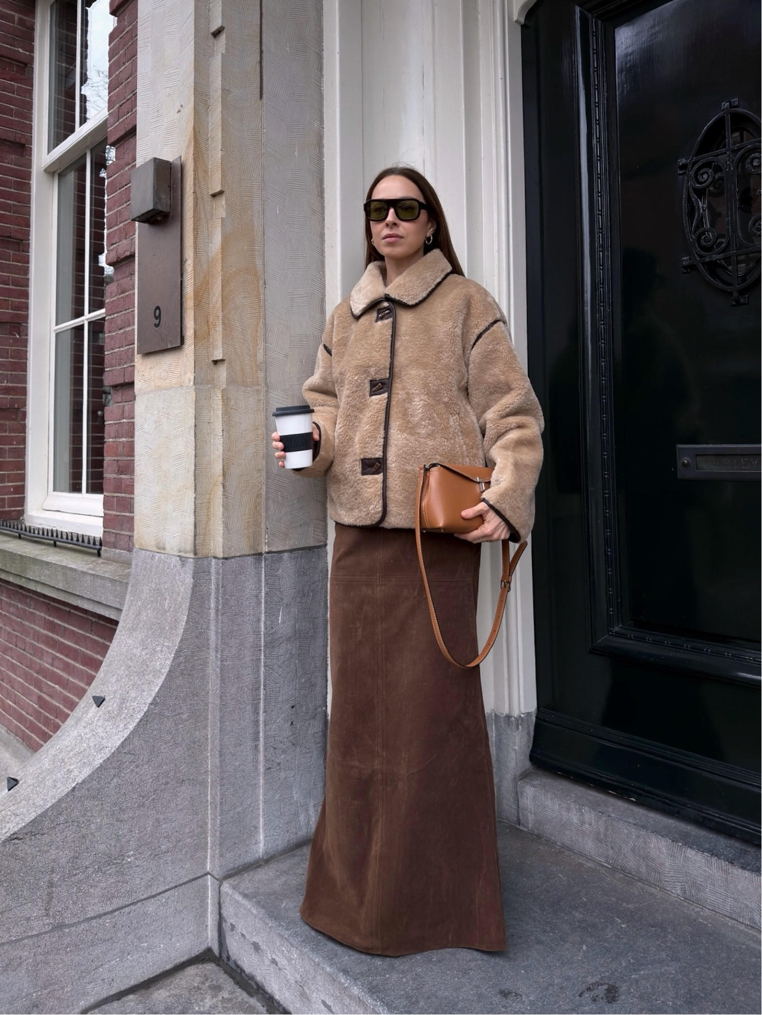 Suede skirt , fur coat 🤎 

#LTKActive #LTKSeasonal