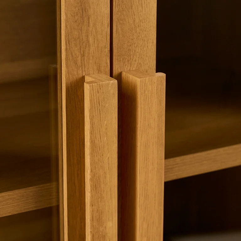 Better Homes & Gardens Ezra Accent Cabinet, Light Honey Finish | Walmart (US)