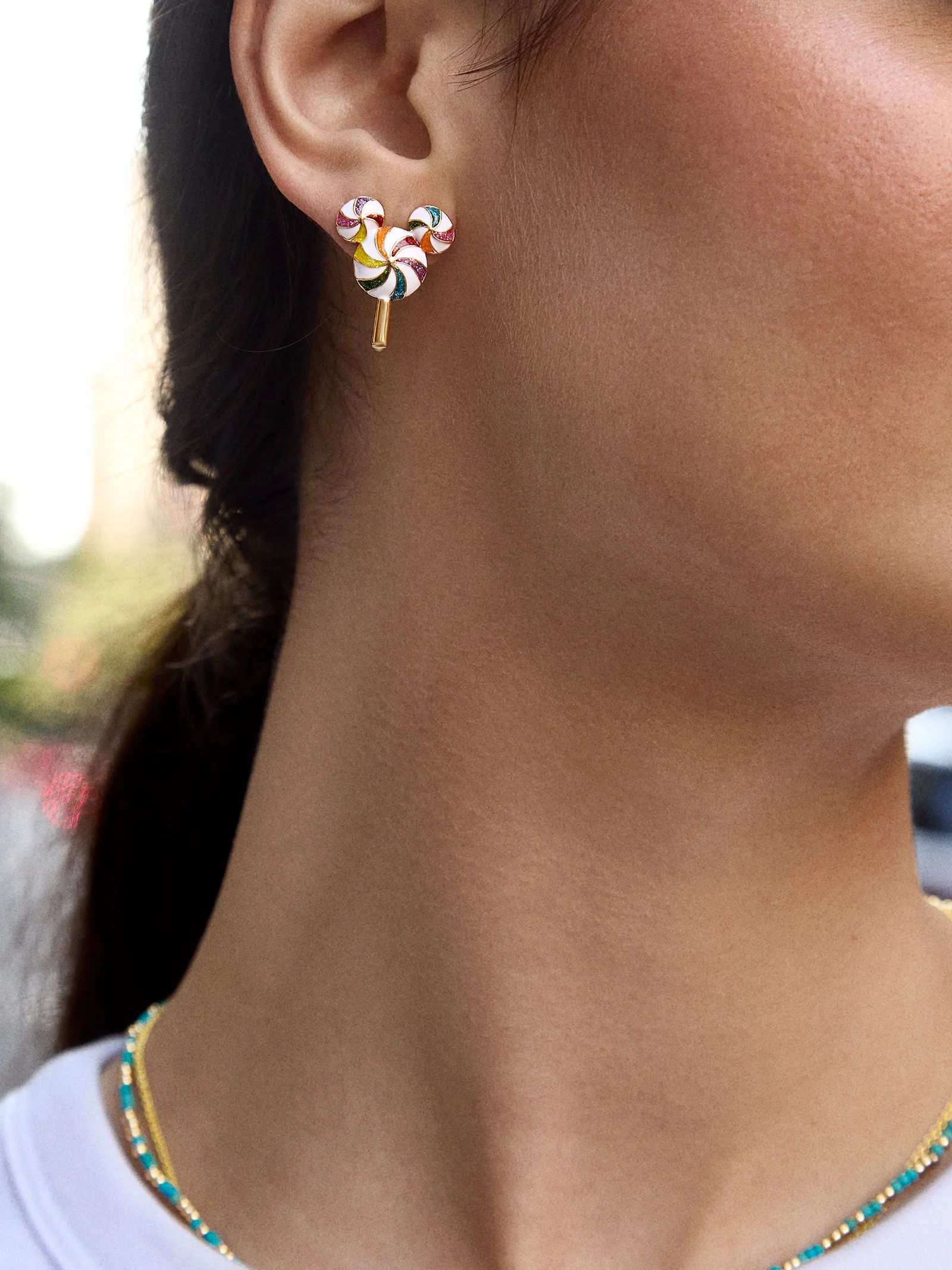 Mickey Mouse Disney Lollipop Earrings - Multi | BaubleBar (US)