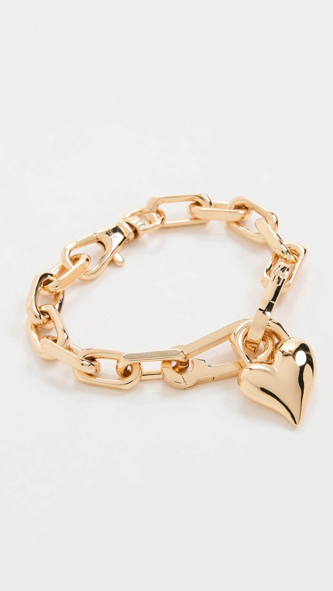 Jenny Bird Padlock Heart Chain Bracelet High Polish Gold One Size | Shopbop