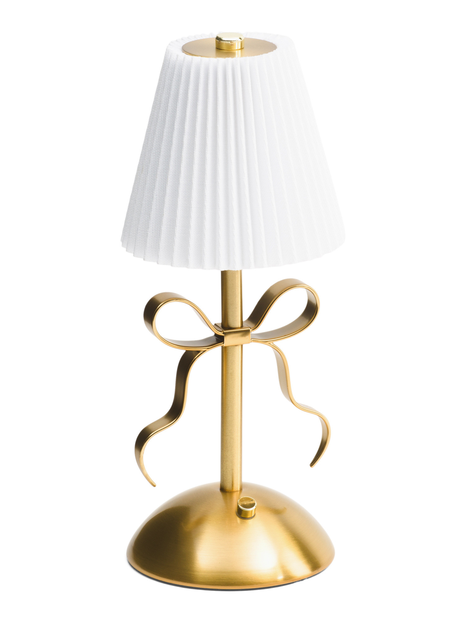 11x4.5 Bow Rechargeable Touch Lamp With Fluted Shade | Marshalls