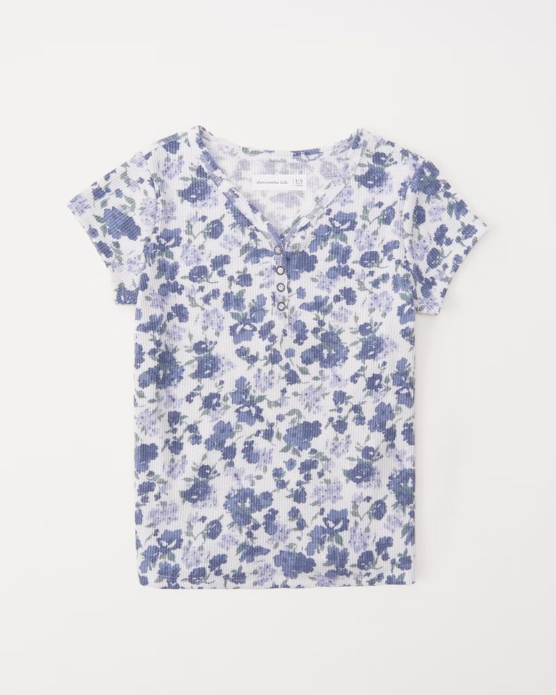 pattern waffle henley tee | Abercrombie & Fitch (US)