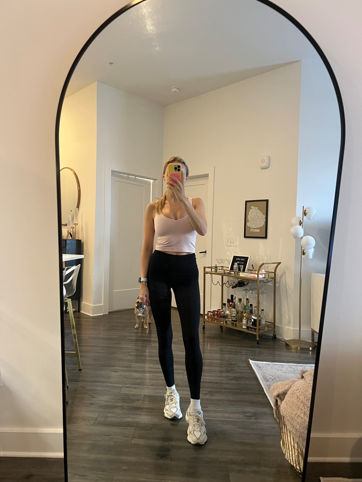 Lululemon align tank top (size 4), Amazon leggings and new balance sneakers for solidcore this morning! 

#LTKFindsUnder50 #LTKFindsUnder100 #LTKActive