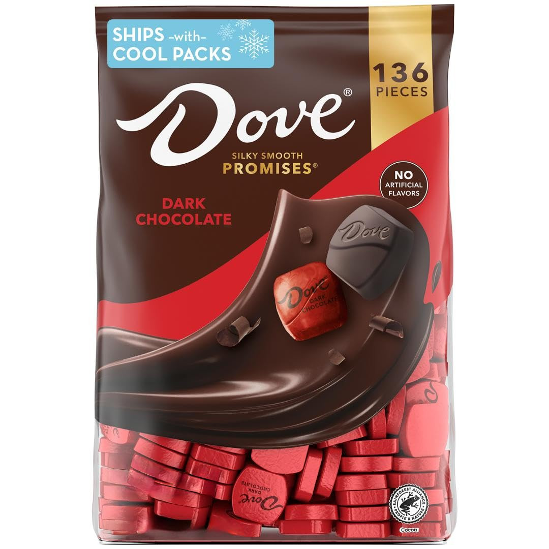 DOVE PROMISES Dark Chocolate Candy, 136 Ct Bulk Bag | Amazon (US)