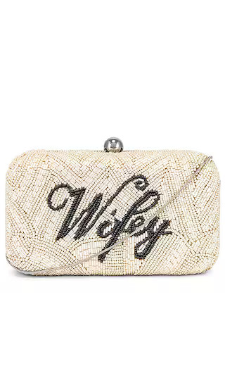 Wifey Medium Clutch in Black & White | Revolve Clothing (Global)