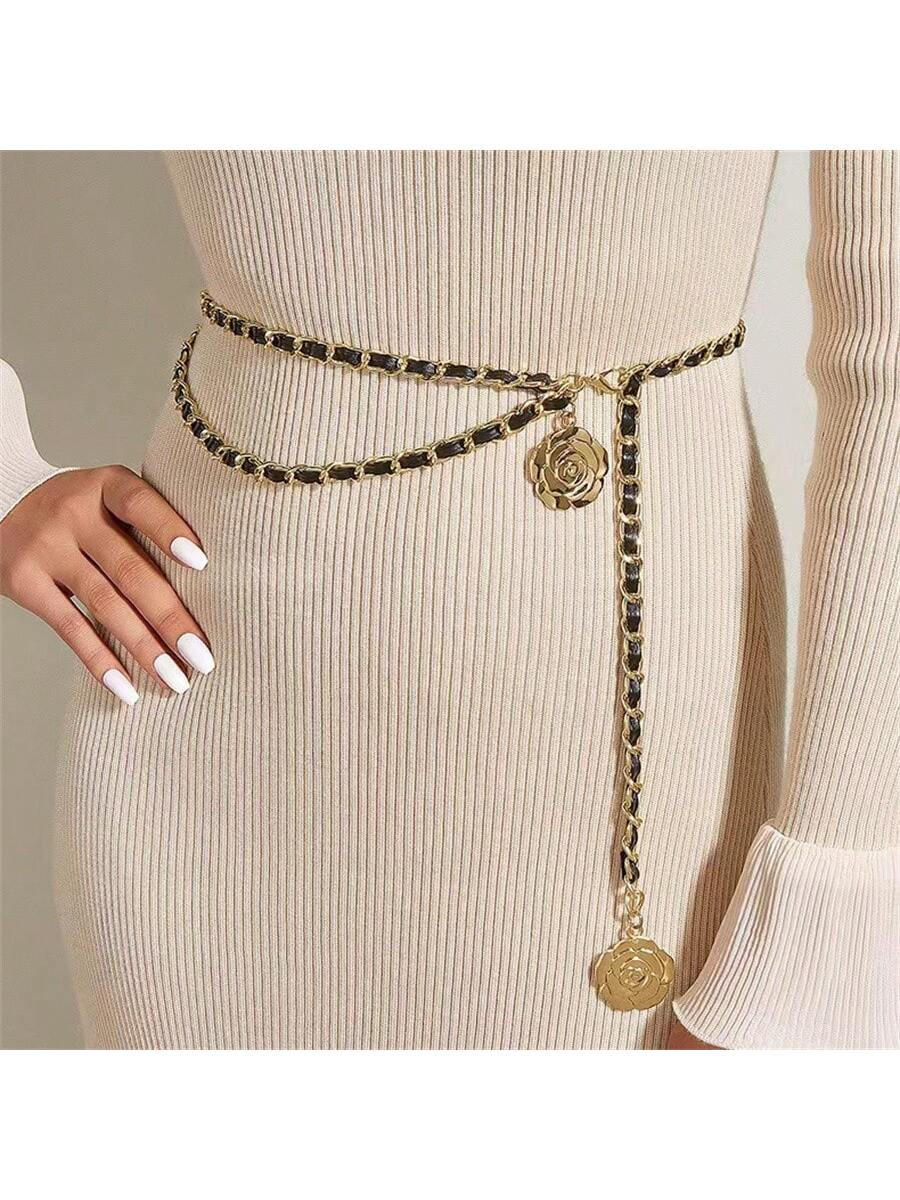 1pc Fashionable Skirt Suit Waist Chain Belt Rope Chain | SHEIN
