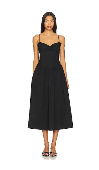 Moroccan Midi Dress in Black | Revolve Clothing (Global)