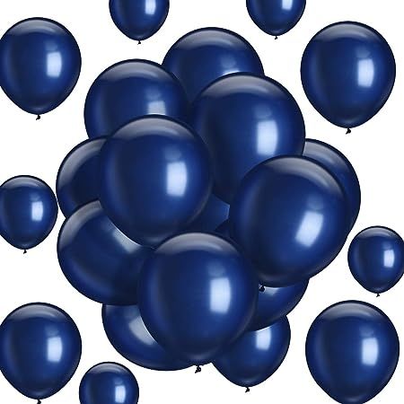 Navy Blue Balloons 100 Pack 10 Inch Party Balloons Navy Blue Latex Balloons for Weddings, Birthda... | Amazon (US)