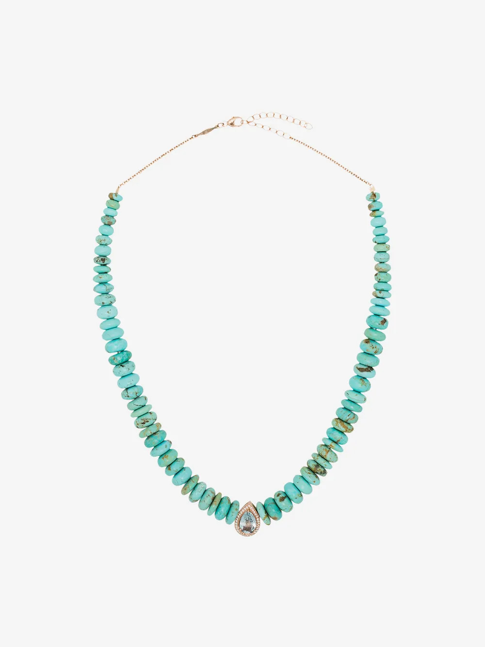 14kt rose gold multi-stone necklace | Farfetch Global