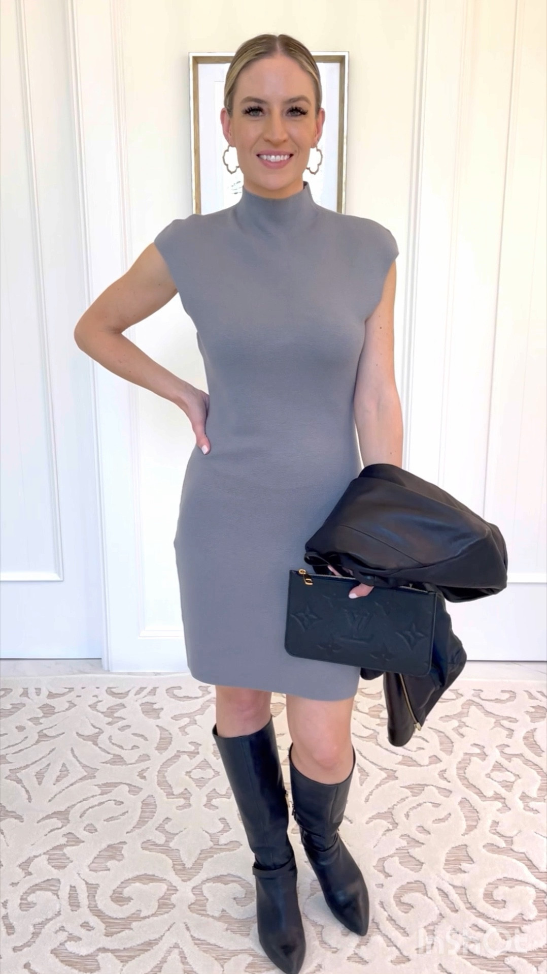 This mock neck mini dress is so fun for fall! It’s comfortable and TTS. Its on the LTK SALE through tomorrow so grab it while you can! It also comes in a midi length version. I’ll have to get it in black now as well. 🖤 Grey goes with black, brown, or nude shoes so the skies the limit on what you can wear this with. #everypiecefits 

Music: Sweet
Musician: LiQWYD

#LTKSale #LTKsalealert #LTKworkwear