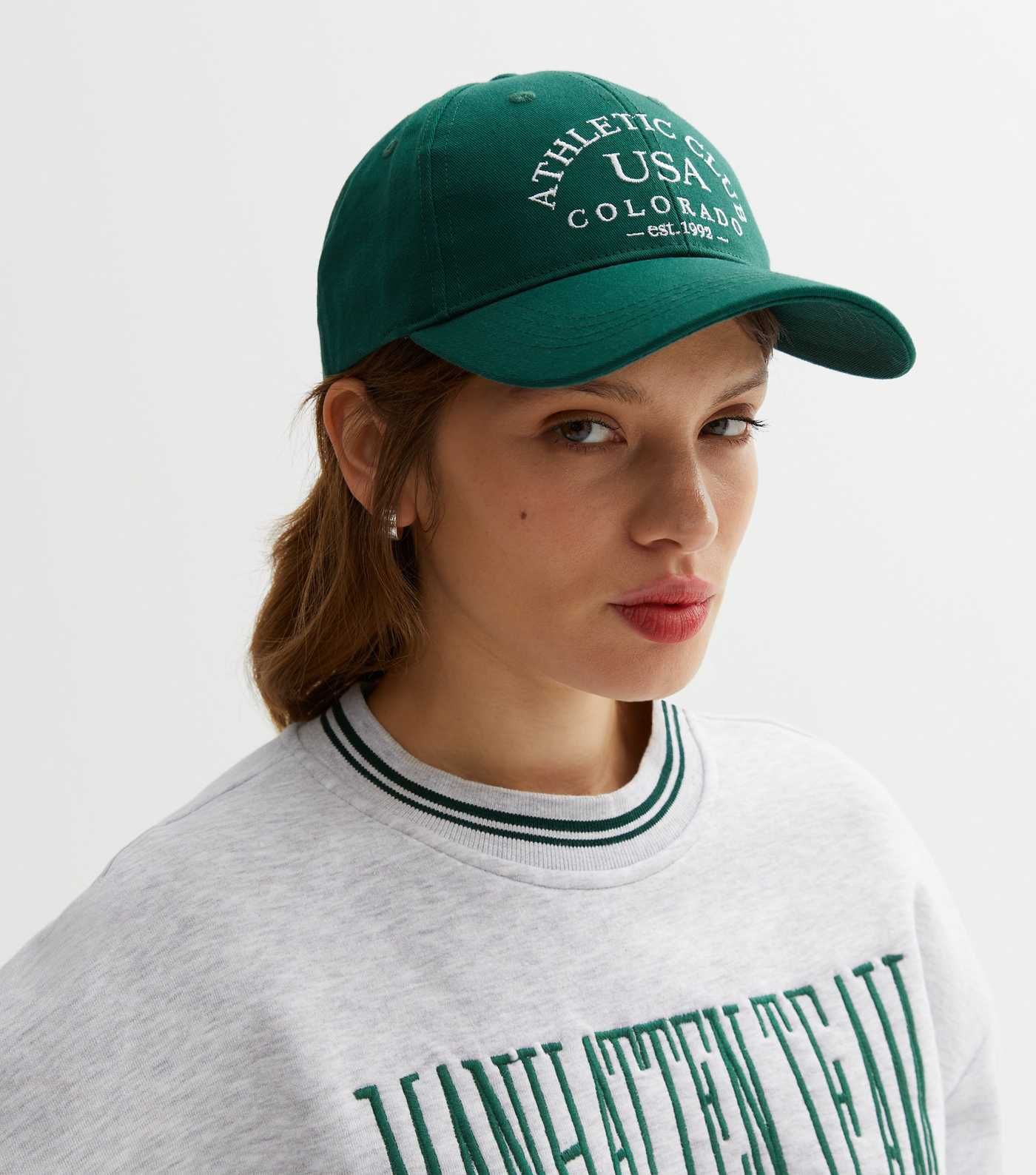 Dark Green Embroidered Athletic Club Logo Cap
						
						Add to Saved Items
						Remove from S... | New Look (UK)