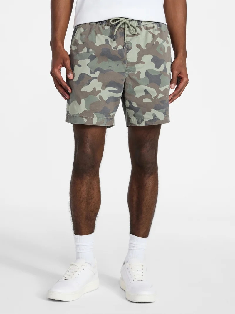 No Boundaries Flat Front Shorts, 6" Inseam, Men's XS-5XL | Walmart (US)