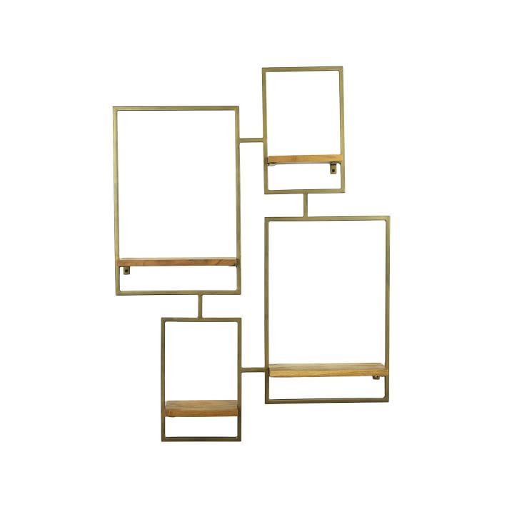 Iron & Wood Wall Shelf Unit | West Elm | West Elm (US)