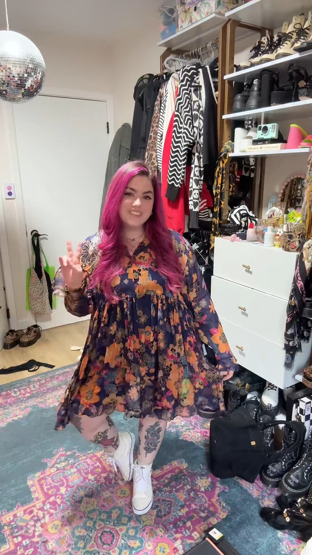 Office ootd 💐 dress is older free people. You can find on Poshmark or eBay by searching "free people everything and more floral tunic”

#LTKStyleTip #LTKWorkwear #LTKMidsize