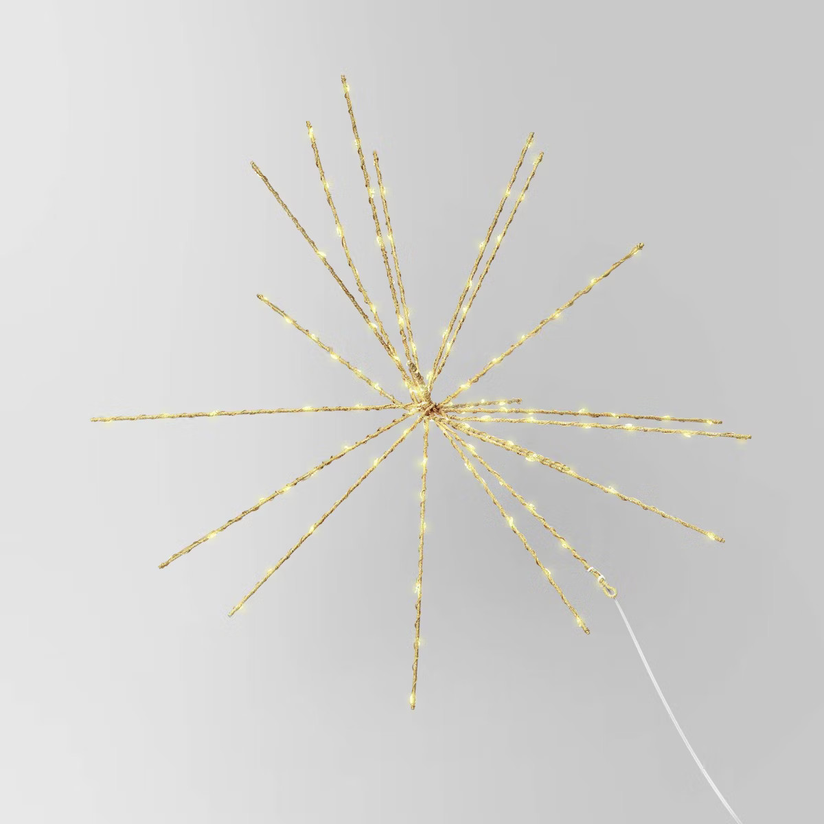 20" LED Twinkling Champagne Glitter Starburst Christmas Novelty Sculpture Light Warm White - Wond... | Target